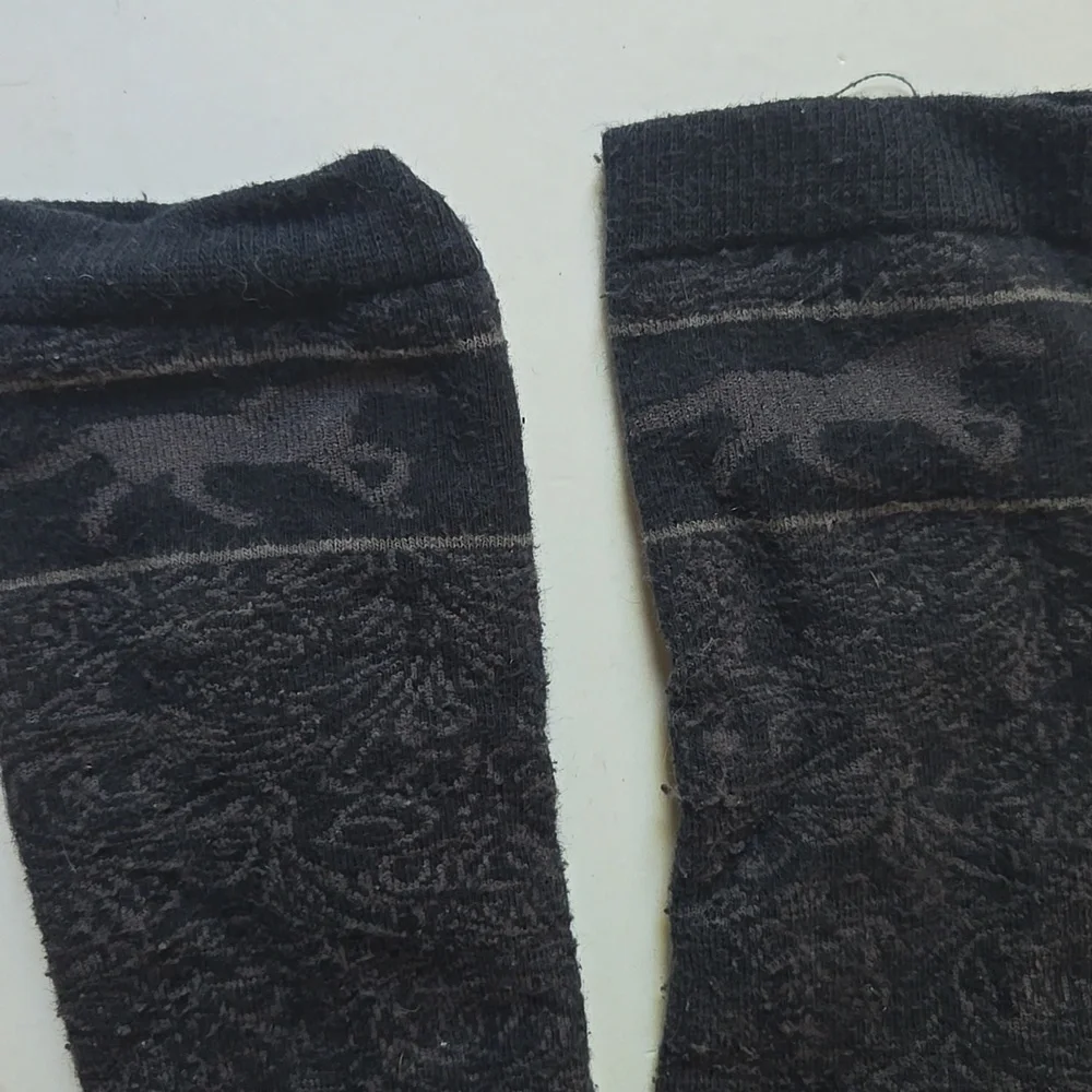 Horse Riding Black Patterned Youth Riding Socks-Son Was A Boot Youth Size 11